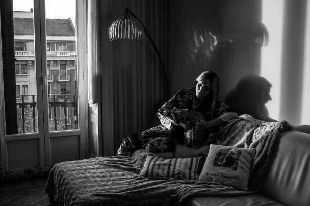 Bia, Stylist who worked for famous Designers, in her apartment in Milano: “I have been living a war in my head.”